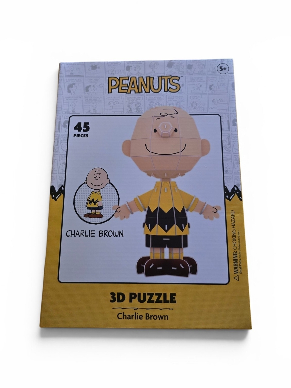 Peanuts Charlie Brown 45 Piece 3D Puzzle Collectible Display New